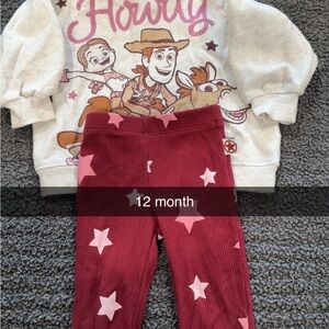 Disney Cream and Red Kids Matching Set
